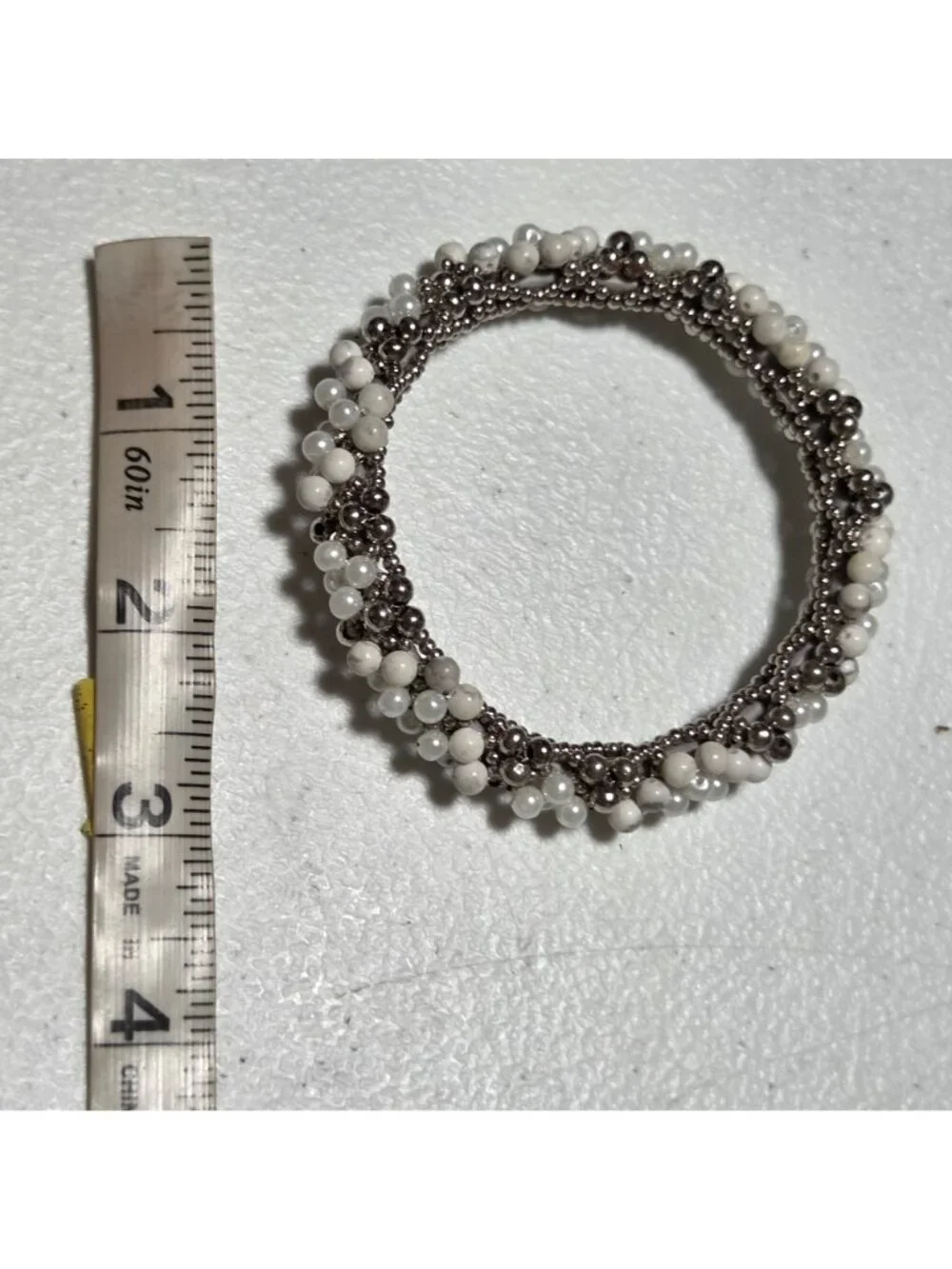 Cha Cha Beaded Cluster Bracelet aux Pearls Glam Bridal Inspired Fashion Jewelry